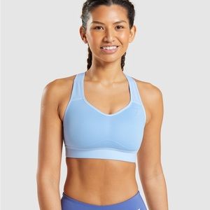 Gymshark Lightweight High Support Sports Bra Light Blue Small